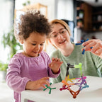 MAGMEN Enhanced Grip Magnetic Fidget Figures for Kids 3-8 & Toddlers | 10-Piece Opaque Colors Multipurpose Magnets Set for Travel, Road Trip, Office & Stocking Stuffer Gifts.