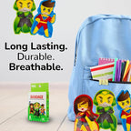 BioSwiss Bandages, Super Healers Superhero Shaped Self Adhesive Bandage, Latex Free Sterile Wound Care, Fun First Aid Kit Supplies for Kids and Adults, 24 Count