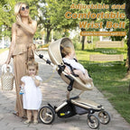 Zooawa Toddler Leash 2Pack, Toddler Kids Harness Anti Lost Wrist Link with Magnetic Lock, Reflective Safety Walking Harness Wristband Leashes for 2,3,4 Years Old Boys Girls, Black + Gold