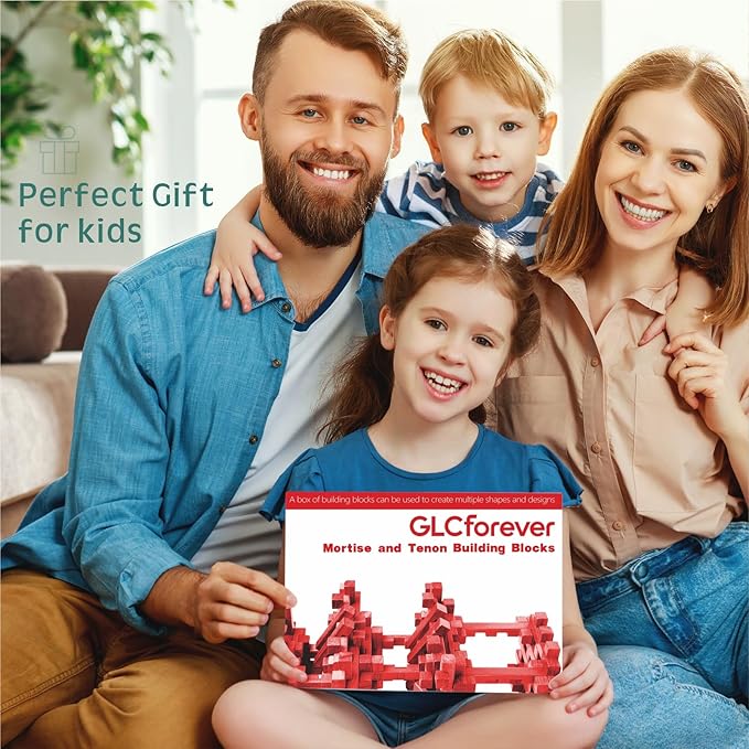 STEM Wooden Building Blocks -Mortise and Tenon Assembled into 15+ Shapes, Educational Toys Gift for Kids and Classroom,DIY Building Toys for Ages 5+ and Adults (20 in 1 Premium Version)