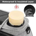 Accmor Universal Stroller Organizer with Insulated Cup Holder Detachable Phone Bag and Shoulder Strap,Stroller Bag Caddy Organizer Fits for Uppababy, Baby Jogger, Britax Strollers