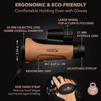 12x50 Monocular Telescope - FMC Fogproof, IP67 Waterproof Hand Held Telescope - BAK4 Phase and Dielectric Coated Prism - Adventure Accessories Set: Bag, Smartphone Adapter, Mini Tripod