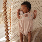 mushie Extra Soft Muslin Fitted MINI Crib Sheet | 24"x 38" (Bloom)