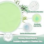 wegreeco Nursing Breast Pads (14 Pack) + Laundry Bag & Storage Bag, 2 Sizes: 3.9/4.7 inch - Washable & Reusable Breastfeeding Nursing Pads (Passion, Large, Heavy Flow Use)