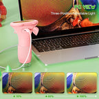 Kids Magnifying Glass, 2.0 Inch Digital Screen Mini Pocket Microscope for Bug - 200x Zoom Handheld Microscope with Adjustable Lights, Edu Birthday Gifts for Age 3-12 Girls