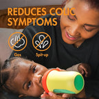 Boon Nursh Reusable Silicone Pouch Baby Bottles - Medium Flow Nipple - Silicone Baby Bottle Pouch and Nipple - Baby Feeding Essentials - Color Block - 3-6 Months - 3 Count - 8 Ounce