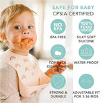 Loulou Lollipop Soft, Waterproof Silicone Feeding Bib