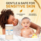 Dirty Treasures Colloidal Oatmeal Bath | Eczema & Itchy Skin Relief | Baby-Safe, 100% Natural, Fragrance-Free | 1 lb (16oz)