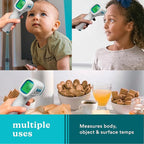 HoMedics Non-Contact Infrared Forehead Thermometer, Clinically Proven Fast Accurate Results, High-Fever Alert with 4-in-1 Readings
