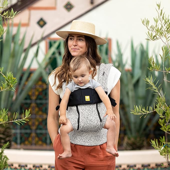 LÍLLÉbaby Complete All Seasons Ergonomic 6-in-1 Baby Carrier Newborn to Toddler - with Lumbar Support - for Children 7-45 Pounds - 360 Degree Baby Wearing - Inward & Outward Facing - Salt and Pepper