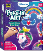 Skillmatics Poke-in Art - Magical Unicorn Dream Decor, Mess-Free Fun for Kids, DIY Wood Craft Kits, Creative Activity, Gifts for Ages 4, 5, 6, 7, 8, 9