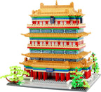 Chinese Architecture Micro Building Blocks Set Stork Tower Collectible 2196PCS Creative Toy Building Sets for Adults and Kids Age 14+