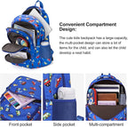 CLUCI Kids Backpack for Boys Bookbags Preschool Toddler Daycare School Bag Elementary Kindergarten Lightweight Waterproof Bluey Backpack Cars