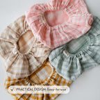 Baby Wipes Cover – Universal Size, One Size Fits All Wipes Packages | Muslin Cotton Tissue Cover for Nursery, Diaper Bag & Changing Table, Station | Gingham & Neutral Patterns (Pink Gingham)