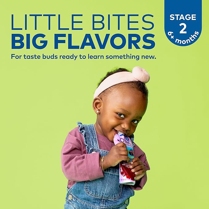 Plum Organics Stage 2 Organic Baby Food - Pear + Pea with Spinach - 4 oz Pouch - Organic Fruit and Vegetable Baby Food Pouch (Pack of 3)