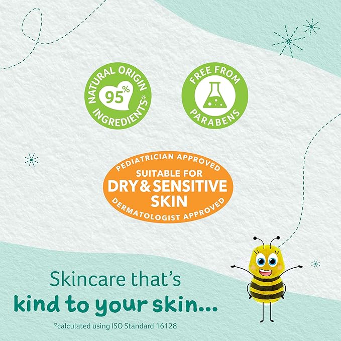 Childs Farm, OatDerma Baby Wash, Fragrance-Free, Gently Cleanses and Soothes, Suitable for Newborns with Dry, Eczema-prone, Sensitive Skin, 8.4 Fl Oz