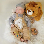 Lifelike Reborn Baby Dolls Boy - 18-Inch Baby Soft Body Realistic-Newborn Baby Doll Full Silicone Baby Dolls with Toy & Gift Box for Kids