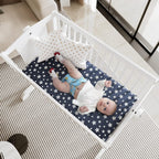 Bassinet Sheets Set 4 Pack for Baby Boy, Universal Fit for Oval, Hourglass and Rectangular Mattress, Navy