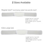 NeoTech Care Adjustable Maternity Belt - Light and Breathable Pregnancy Belly Support Band for Pregnant Women (White, Extra Large Size)