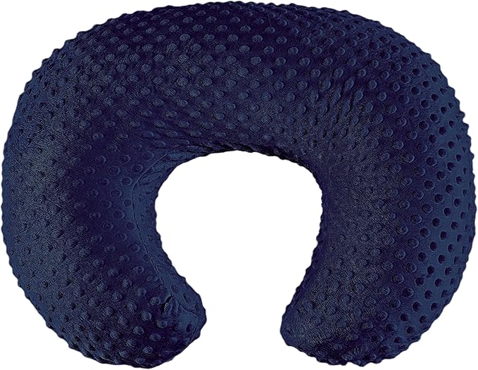 Nursing Pillow for Bottle and Breastfeeding, Ergonomic Comfort Nursing Essentials for Mom and Baby, Feeding Support Pillow with Removable Cover, Easier and Healthier Nursing (Dark Blue)