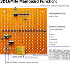 Mini 3D Led Cube DIY Electronics Kit Soldering Project Kit (3D16MINI-MULTI4-KIT)