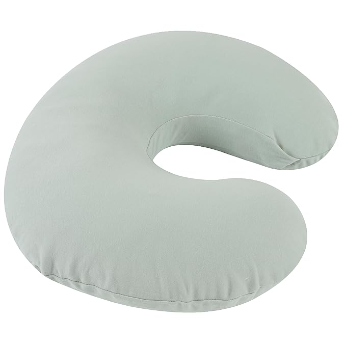 Onacosht 100% Organic Cotton Nursing Pillow Cover Soft Breathable Jersey Feeding Pillow Slipcover Fits Standard Infant Nursing Pillow for Baby Boy and Girl, Sage