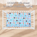 UOMNY Crib Sheet,Cat Crib Sheets Baby Sheet for Standard Crib and Toddler Mattresses Nursery Bedding Sheet Crib Mattress Sheets for Boys and Girls 1 Pack Toddler Sheet