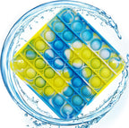 24 PCS Pop Fidget Sensory Toys for Party Favors,Push Pop Bubble Silicone Squeeze Sensory Toys for Kids Adult Autism Special Needs Stress Relief Gift for Birthday Christmas Valentine Classroom Prizes