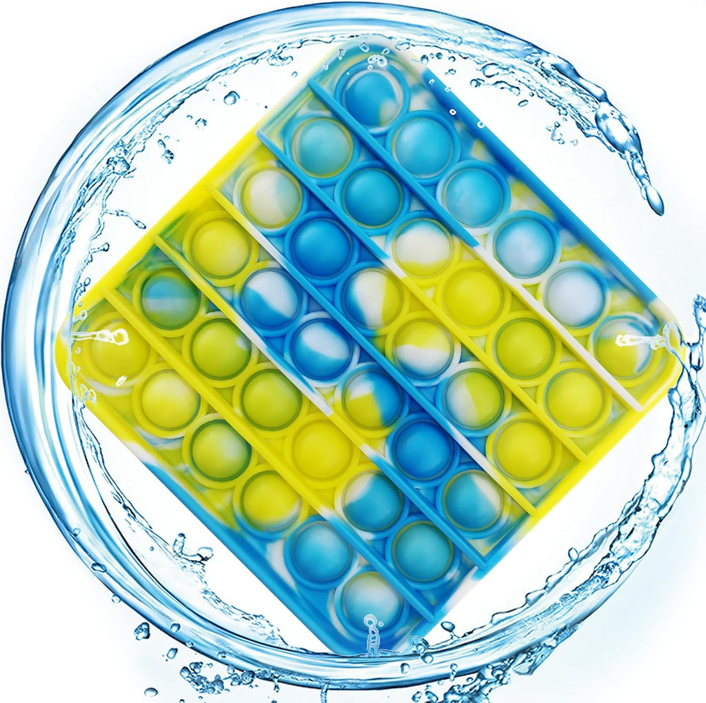 12 PCS Pop Fidget Sensory Toys for Party Favors,Push Pop Bubble Silicone Squeeze Sensory Toys for Kids Adult Autism Special Needs Stress Relief Gift for Birthday Christmas Valentine Classroom Prizes