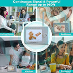 Babysense 3.5" Screen, Video Baby Monitor with Camera and Audio, 960ft Range (Open Space), Night Light, Two-Way Audio, Zoom, Night Vision, Lullabies