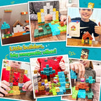 Soyee 150PCS Magnetic Blocks - Magnetic Building Blocks Stacking Magnets Toys for Kids Montessori Sensory STEM Toddler Construction Toys for Ages 3-5 5-7 8-13 Christmas Birthday Gifts