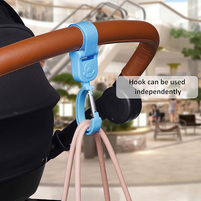 Stroller Leash Handle for Toddler - Compatible with Strollers, Wagons, Pushchairs and so on – Safety Leash Keeps Children Close on-The-go (Blue)