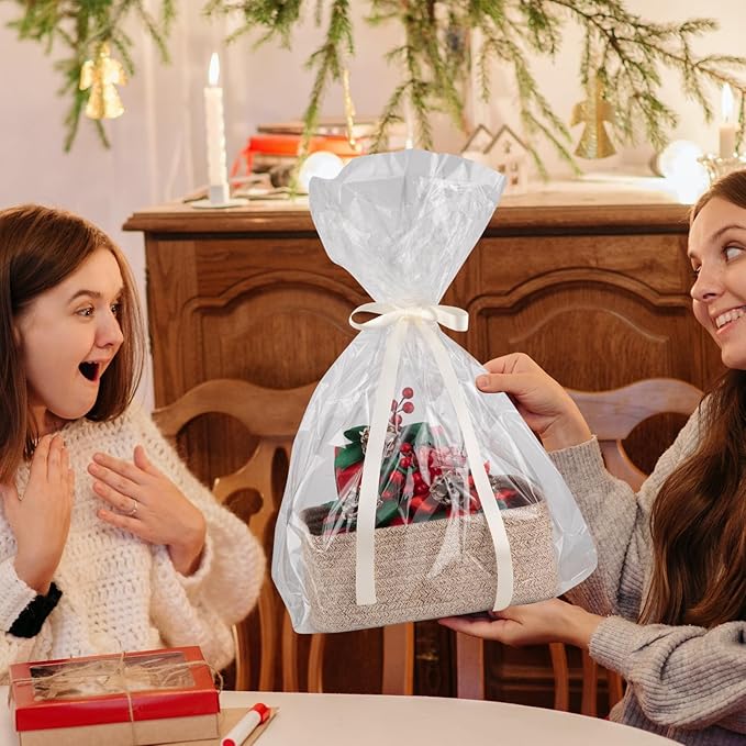 4 Pack Small Storage Shelf Baskets for Organizing, Mini Woven Rope Storage Bins for Towels, Cute Decorative Closet Organizer，Baby Nursery, Gift Empty Baskets -13''Lx8.66''Wx5.11''H-Brown