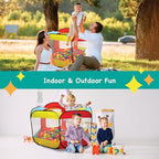 Kids Ball Pit Pop Up Large Tent for Toddlers - Indoor & Outdoor Gift Toys for Infants Girls & Boys, Baby Playpen with Zipper Storage Bag, BallPit Balls Not Included