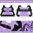Accmor Toddler Harness Leashes + Anti Lost Wrist Link, Cute Child Safty Harness Kids Leash, Adorable Child Anti Lost Leash Baby Walking Harness Wristband Assistant Belt Strap for Girls, Christmas Gift