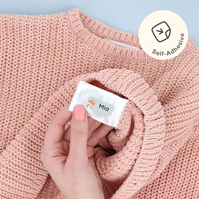 Personalized Name Labels for Kids (180) – Custom Waterproof & Durable Stickers for Clothing, Daycare, Office & School Supplies - Forest Animals