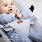 Baby Bouncer Chair - Comfortable Support for Your Little One's Blissful Moments (Net, Light Grey)