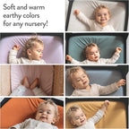 Cradle Sheets Fitted 18 x 36 Inch – Snuggly Soft 100% Jersey Cotton – Light + Dark Sage Green – 2 Pack