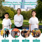 Toddler Leash for Hands-Free Safety Walking, Leash for Kids with Key Lock, Safety Walking Harness for Toddlers, Adjustable Child Leash for Boys and Girls to Outdoor Travel (2 Packs)-Bule and Pink