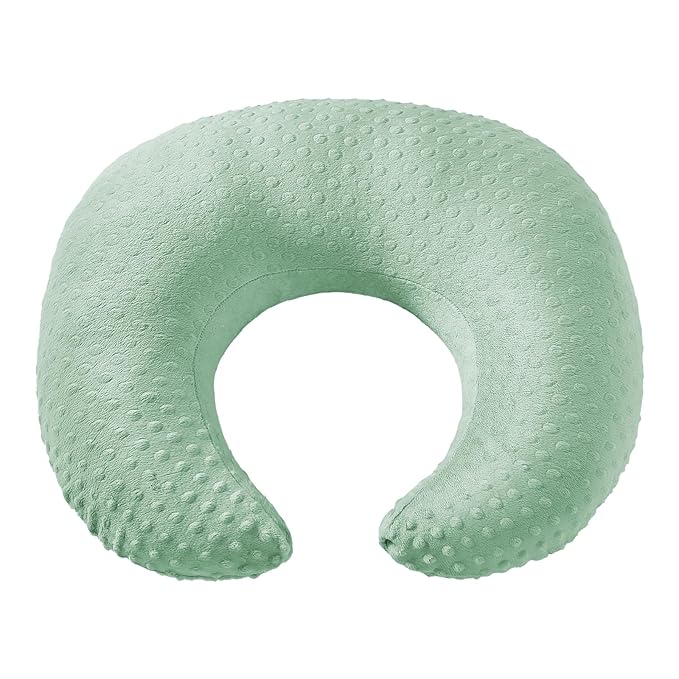 Nursing Pillow with Nursing Pillow Cover for Breastfeeding Moms, Extra Large Ultra-Soft Breastfeeding Pillows for Infant Newborn Baby Boy Girl (Green)