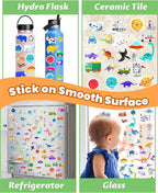 Reusable Sticker Book for Toddlers 2-4 Years, Stickers for Kids, Toddler Sticker Book Ages 1-3, Toddler Craft Activities, Toddlers Travel Toys Ages 2+ Boy Girl Birthday Gifts