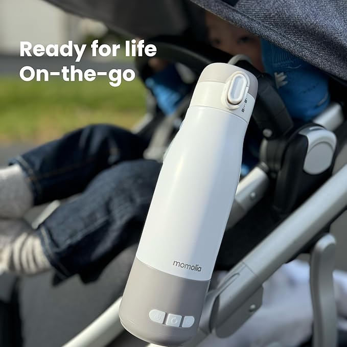 Portable Bottle Warmer for Travel, 12oz Milk Warmer for Baby, Formula, Breast Milk, On The Go Water Warmer with Fast Heating, Temp Control, Pasteurization, Suitable for Baby Outdoor, Flying, Car