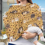 Binienty Sunflower Baby Stuff Car Seat Covers, Dogs Animal Print Carseat Canopy Multi-use Breastfeeding Carseat CanopyInfant Stroller Covers, Ideal Gifts for Wife Mom