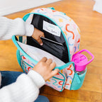 Wildkin ECO rPET Kids Backpack – Recycled, Padded, Adjustable for School & Travel – Confetti Peach