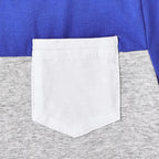 Baby Boy Clothes Toddler Boy Summer Outfits Short Sleeve Patchwork Top T-shirt & Pocket Pant Set 2 Piece 12 Months-4T