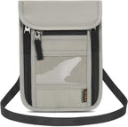 Neck Wallet Lightweight RFID Blocking Waterproof Travel Pouch for Women Men