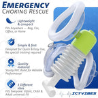 Premium Choking Rescue Device for Kids and Adults – Portable Suction Tool Airway Clear Travel & Home Safety Kit for Emergency Use Includes 3 Sizes for Baby Essential First Aid Anti