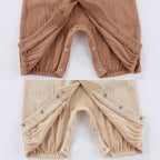 Baby Girl Romper Button Jumpsuit Summer Infant Boy Clothes for 0-24 Months