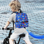 Accmor Toddler Backpack Harness Leash, Mini Baby Walking Backpacks with Anti Lost Wrist Link, Cute Truck Kids Back Pack Harnesses Leashes Tether for 1-3 Yeas Boys Outdoor Travel