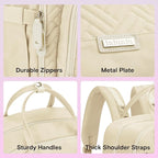 iniuniu Diaper Bag Backpack, 4 in 1 kit Large Unisex Baby Bags for Boys Girls, Waterproof Travel Back Pack with Diaper Pouch